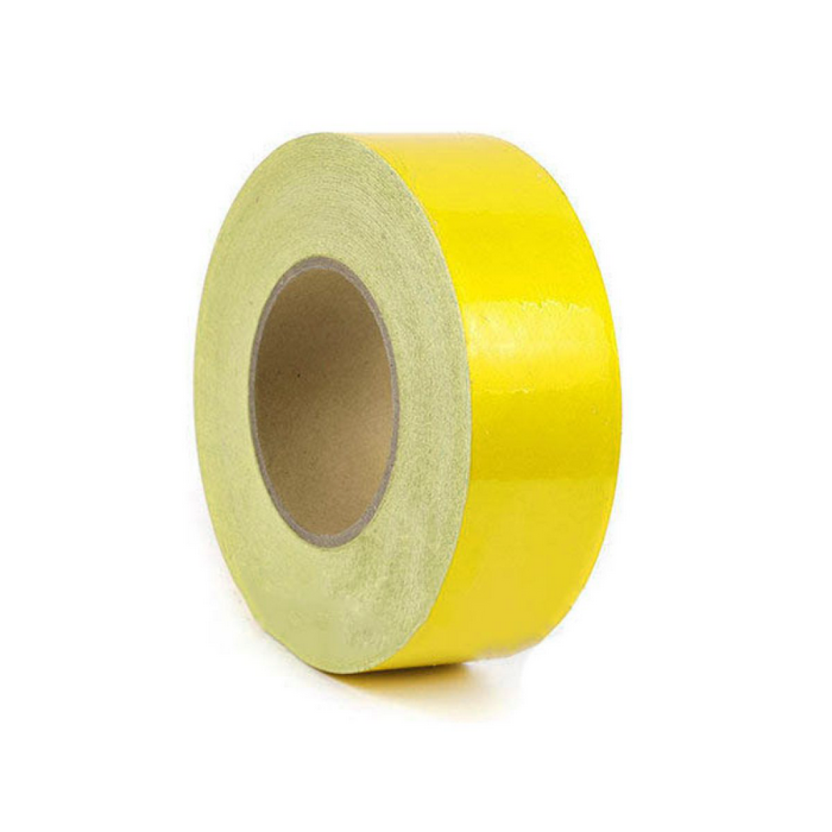 Лента светоотражающая желтая 50 мм  жесткого борта