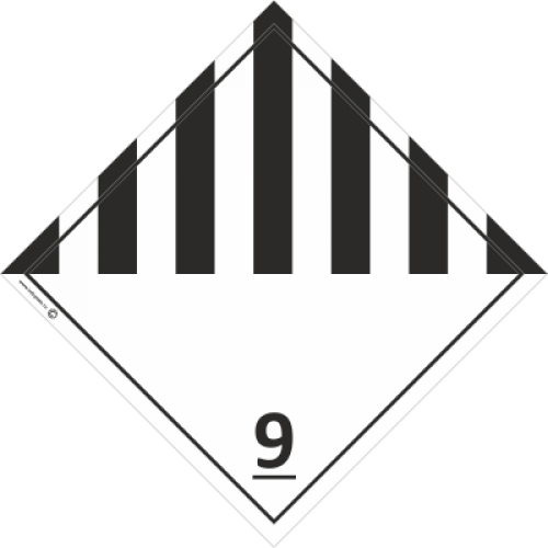 Наклейка "Класс 9.Прочие опасные вещества и изделия"